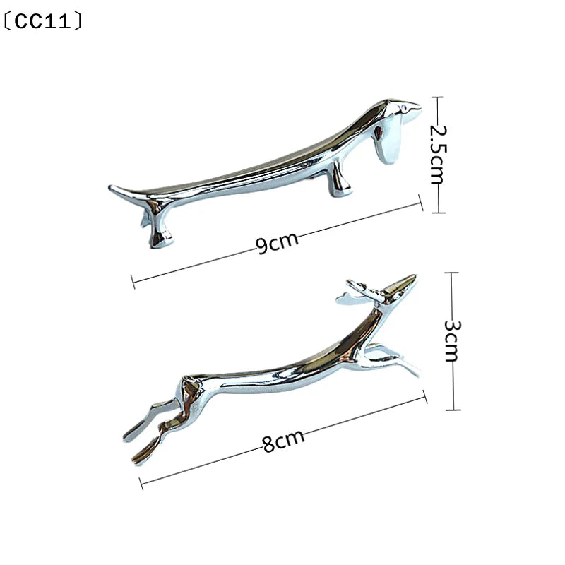 Metal Cutlery Rack Deer-shaped Chopstick Rest Zinc Alloy Tableware Qme