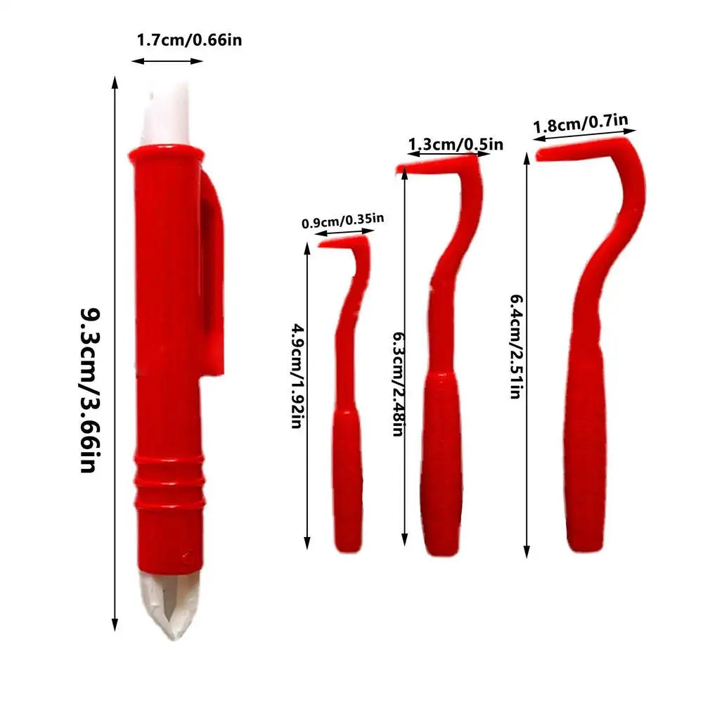 Tick Remover Dogs Cats Durable Pet Accessories Supplies Removing Qme Red