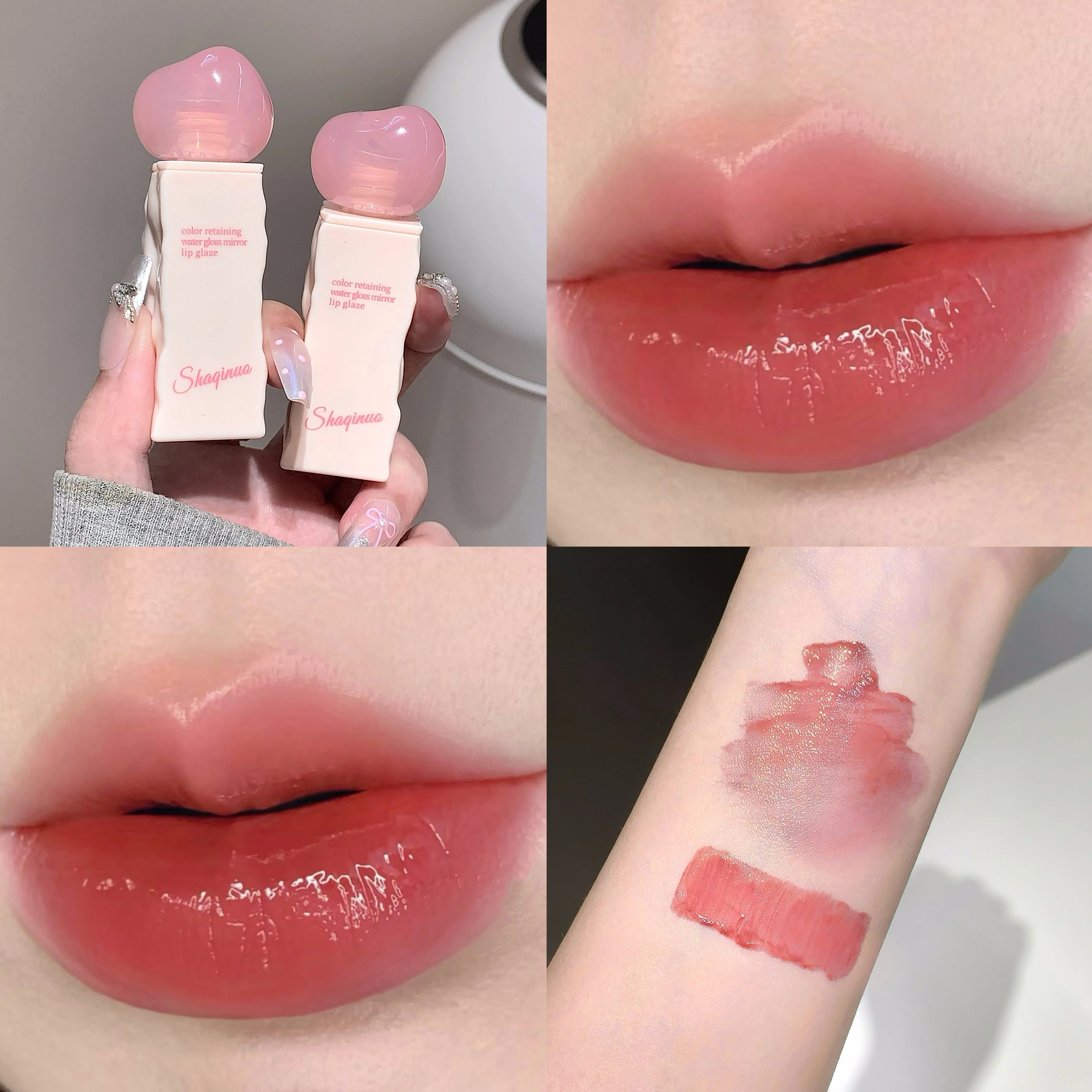 SHAQINUO Mirror Gloss Lip Hydrating Long-lasting Luminous Finish Qme S9016-03