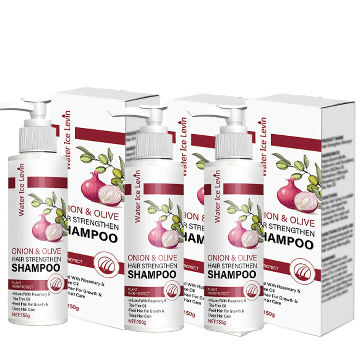 Onion & Olive Hair Strengthen Shampoo with Biotin & Rosemary Oil - Promotes Hair Growth & Deep Moisture for Dry, Damaged Hair Qme Shine Enhancing