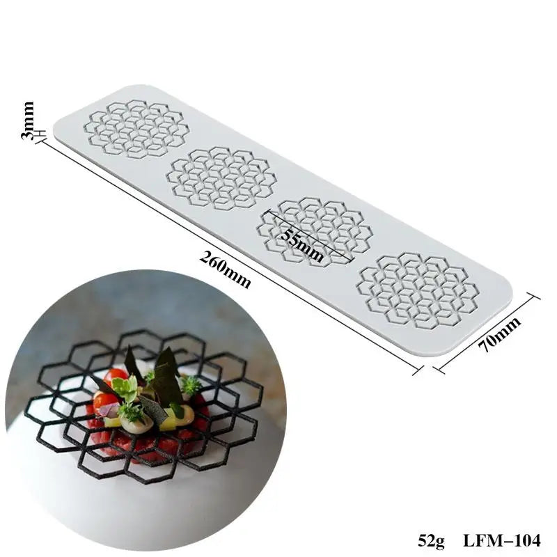 Silicone Fondant Molds Chocolate Mold Sugar Craft Gum Decorative Lace Qme LFM104