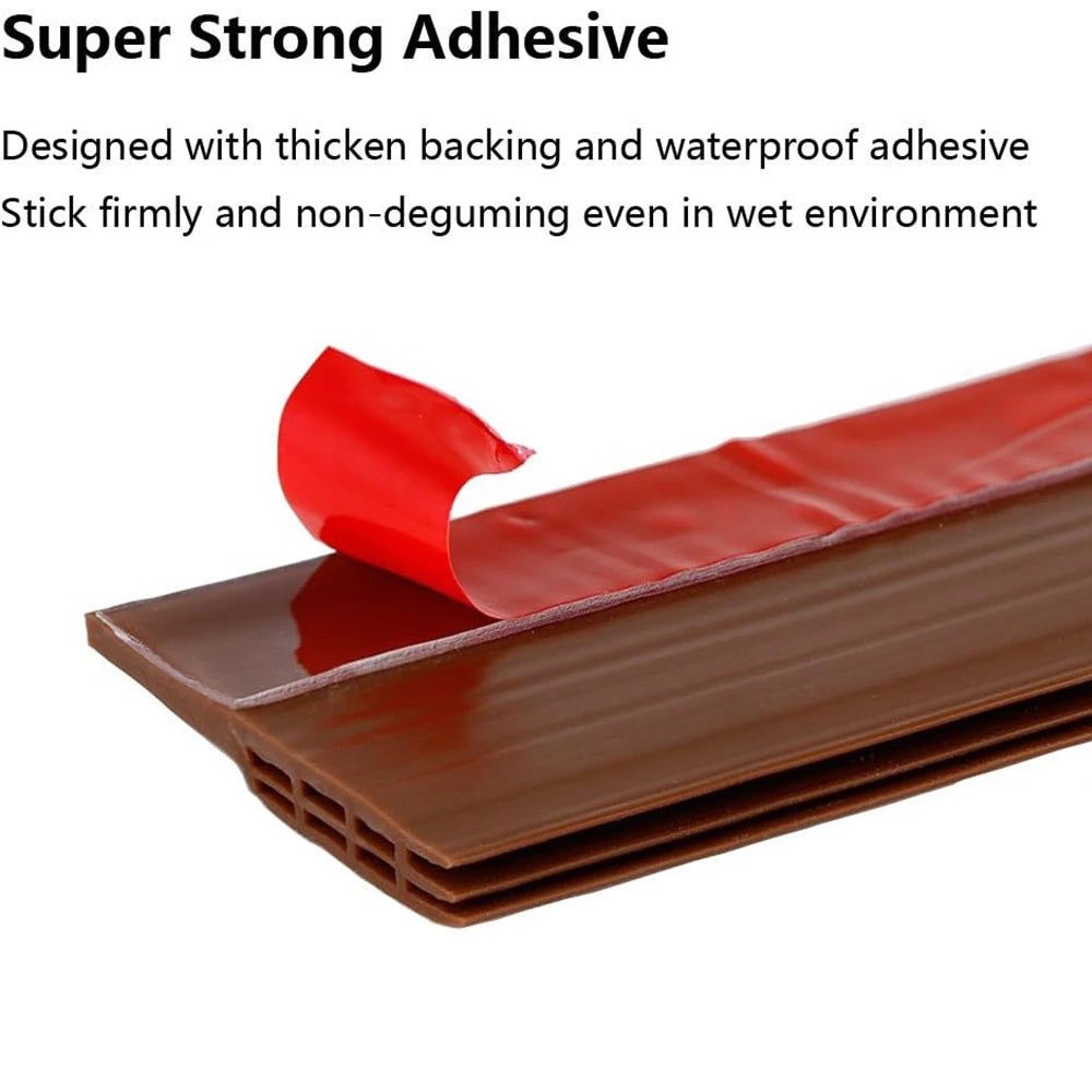 1-4pcs Door Dust Stopper Seal Strip 1m TPE Self-adhesive Door Under Gap Weather Strip Acoustic Foam 5 Colors Anti Draft Tape Qme