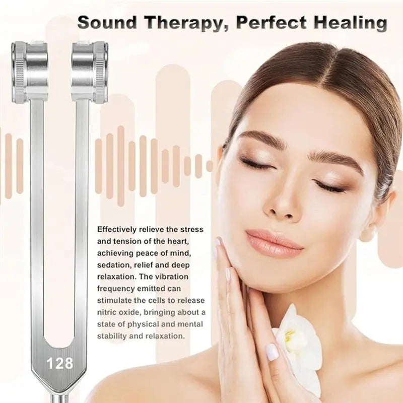 A02F-For Healing For Healing Tuning Forks Professional Quality With Frequency 128C For Healing Device Set Qme
