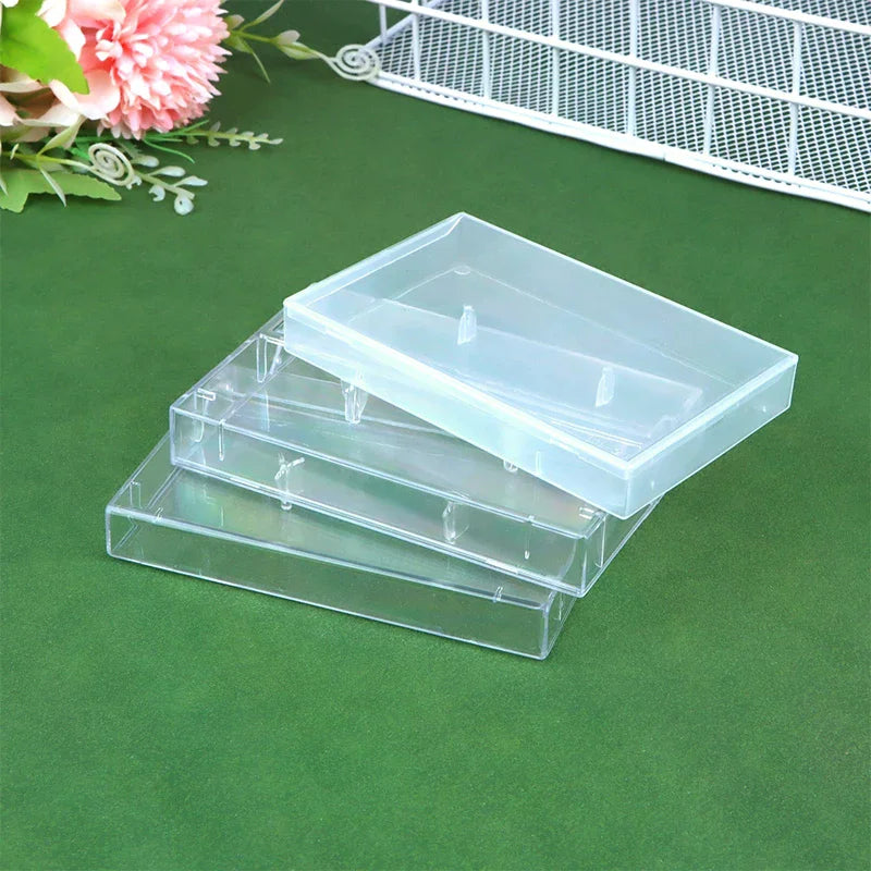 Cassette Tape Transparent Storage Box Audio Magnetic Recording Blank Qme