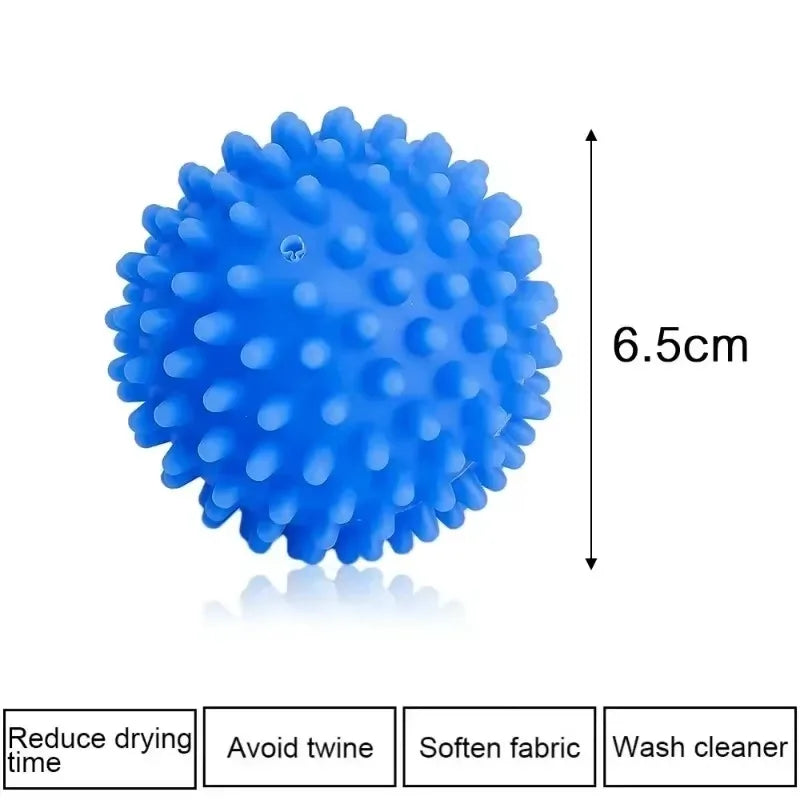 Laundry Balls Anti-Winding Magic Laundry Balls Drying Cleaning Ball Reusable Household Washing Machine Clothes Softener 6/1Pcs Qme