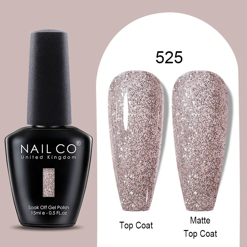 NAILCO Nude Nails Gel Nail Polish UV LED Semi-permant Varnish Hybrid