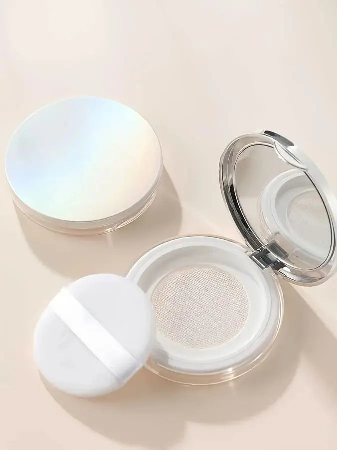Ultra-thin Loose Powder Compact Portable Leak-proof Mini Travel Qme 1 set