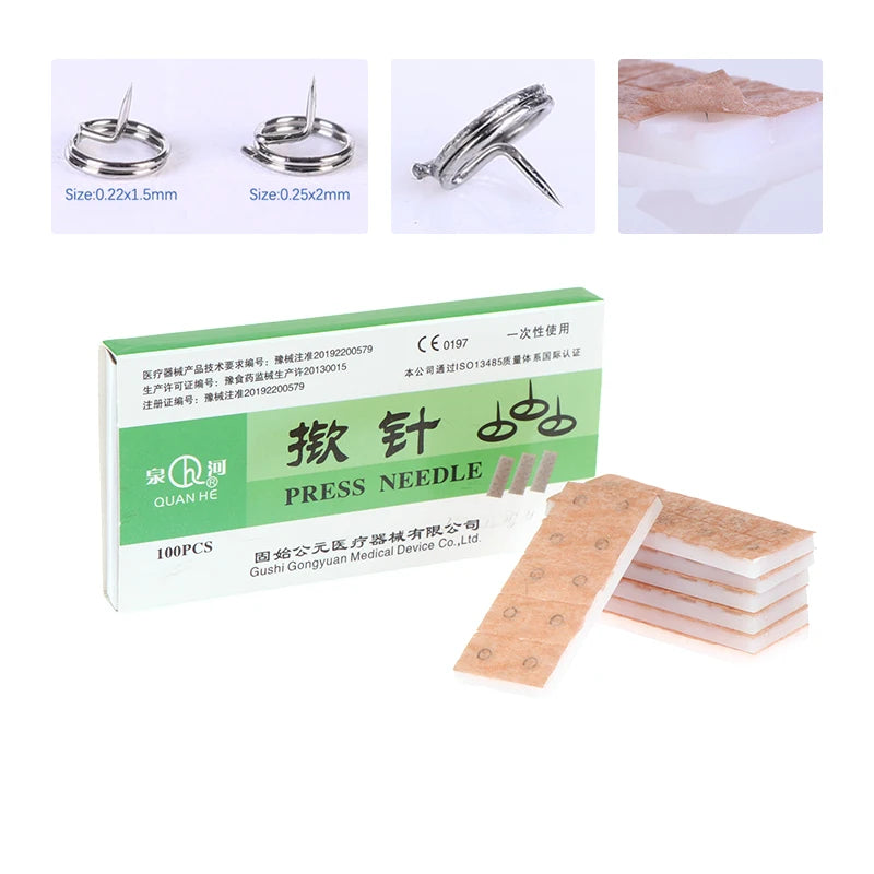 Box Multi-condition Ear Seed Acupressure Disposable Press Needle Qme