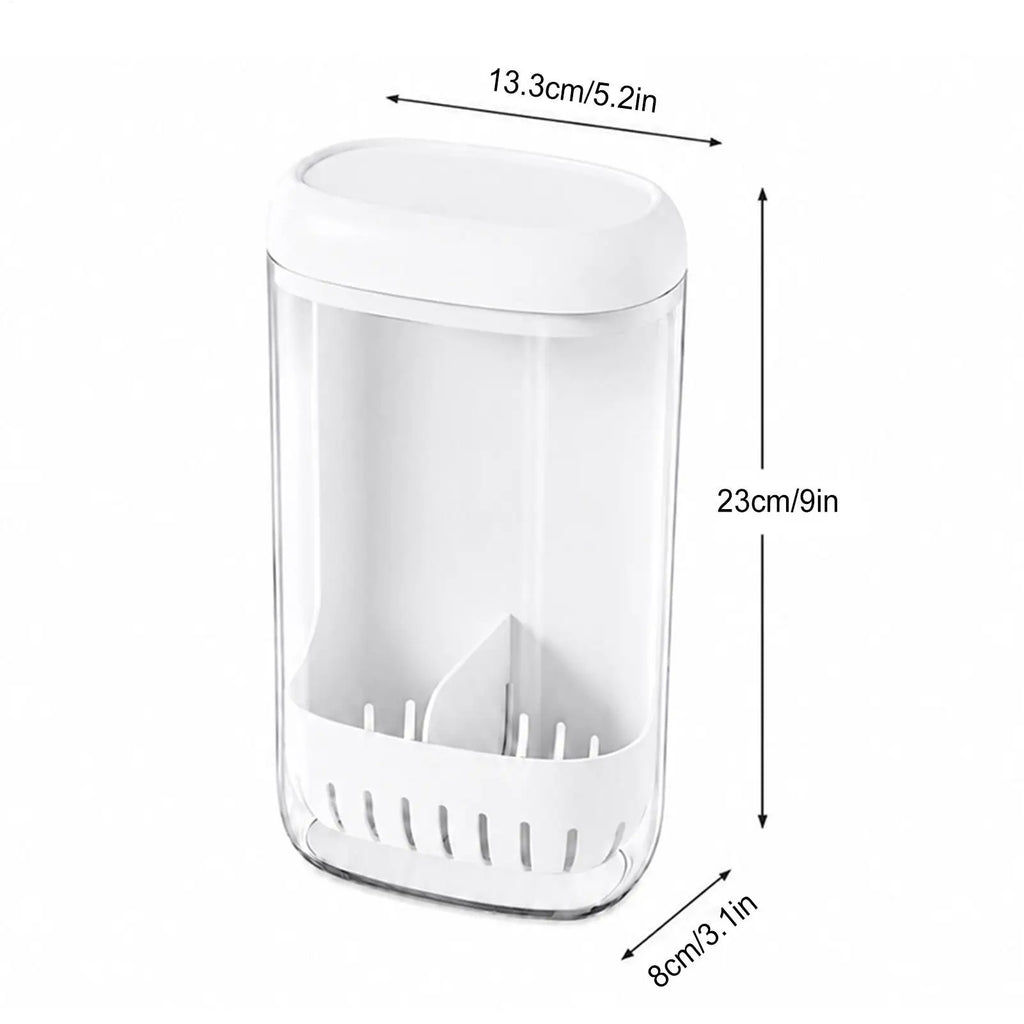 Cilantro Keeper Drainage Upright Space Saving Produce Saver Qme