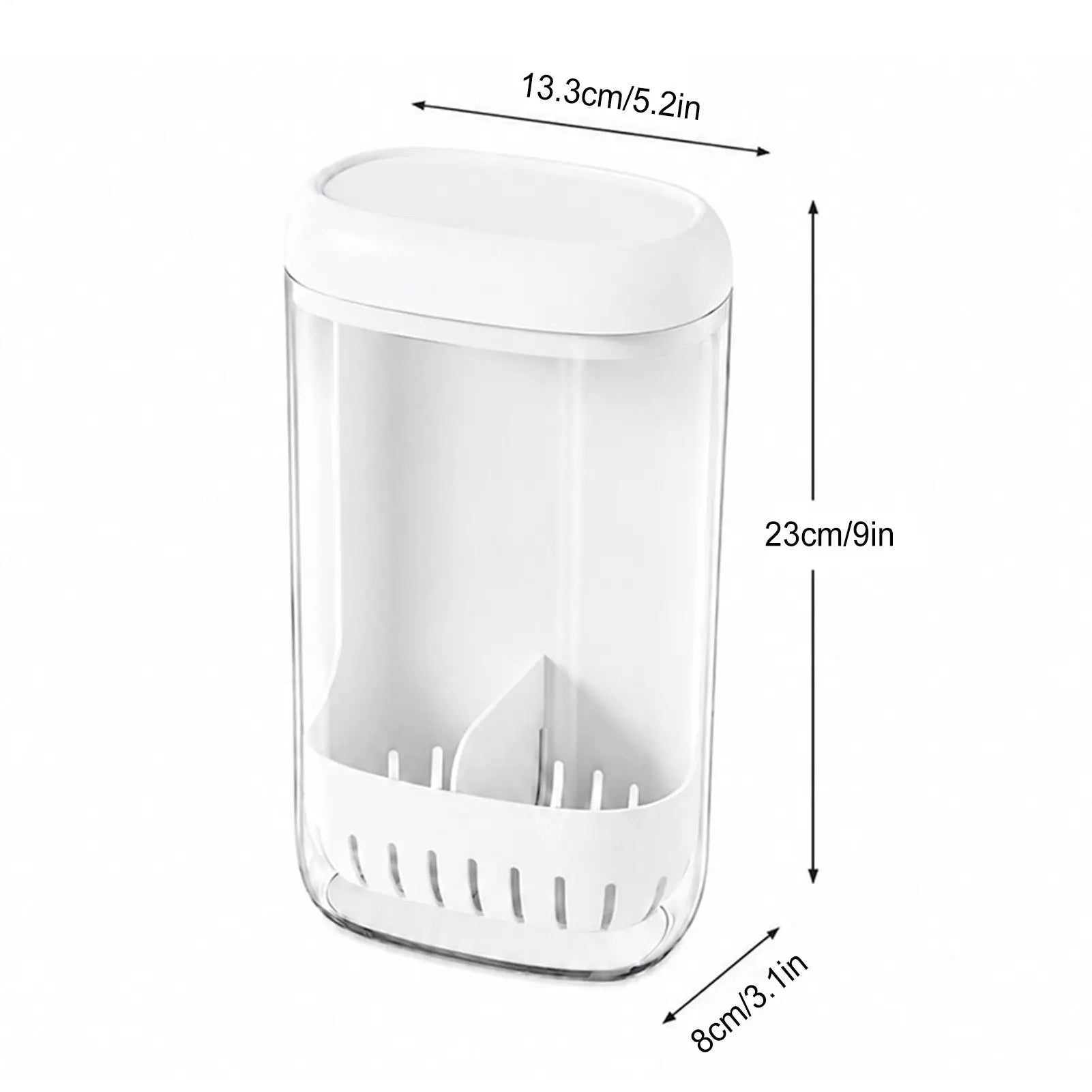 Cilantro Keeper Drainage Upright Space Saving Produce Saver Qme