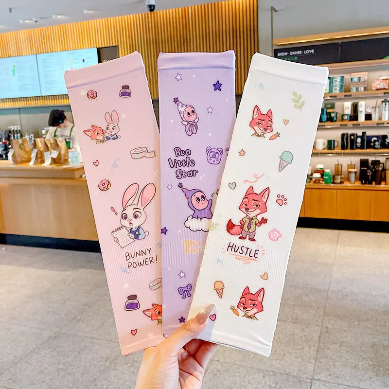 Judy Nick Sun Protection Sleeves, Breathable Cooling Sleeves for Students, UV-Protective Ice-Silk Sleeves Qme 15
