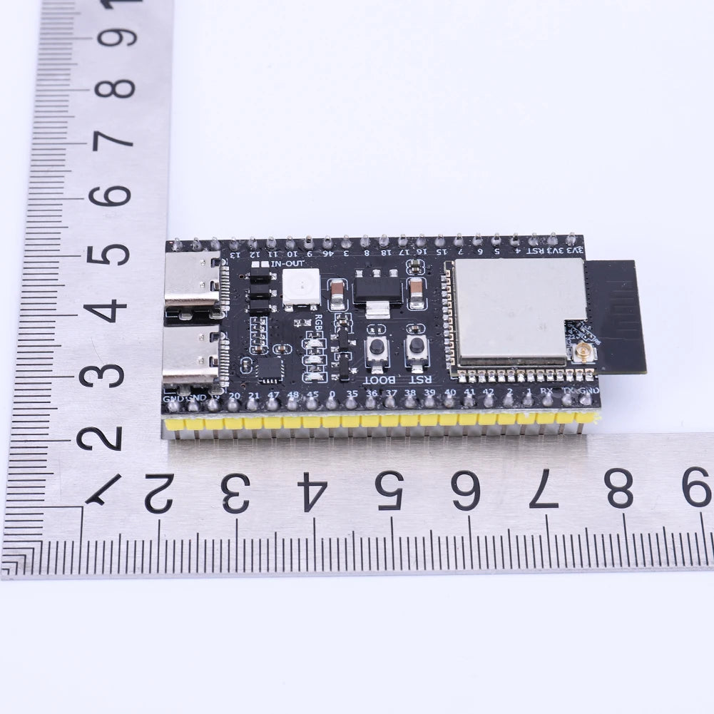 ESP32 S3 Development Board with Expansion Adapter Kit 2.4G Wifi BT Module MCU ESP32-S3WROOM1 N16R8 44Pin Type-C ESP32-S3 Qme