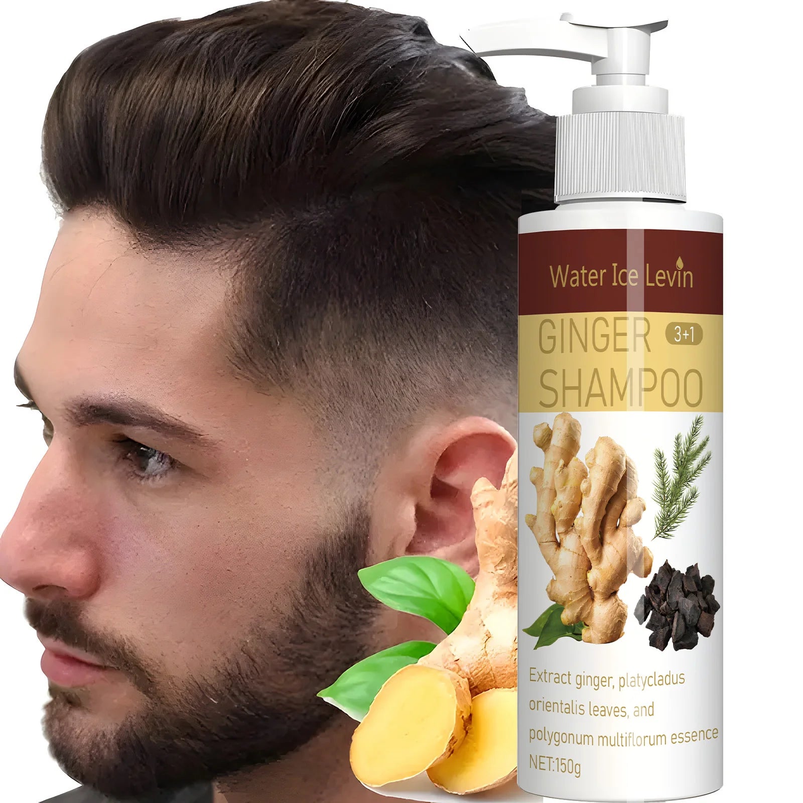 Ginger Regrowth Shampoo Anti Hair Loss Oil Control Dandruff Removal Moisturiz Nourish Scalp Repair Damaged Hair Growth Shampoo Qme