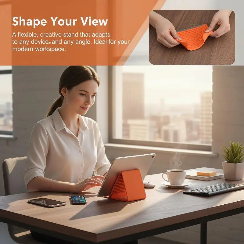 Flexible Foldable Phone Stand Silicone Tablet Holder Adjustable Lazy Qme