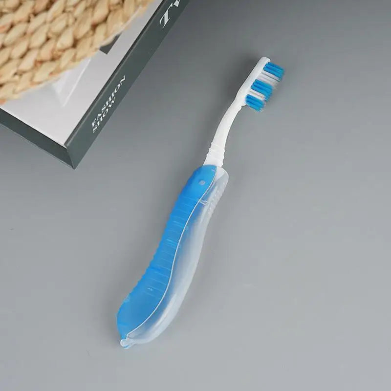 Compact Folding Toothbrush Foldable Design Travel Pocket Suitable Qme E