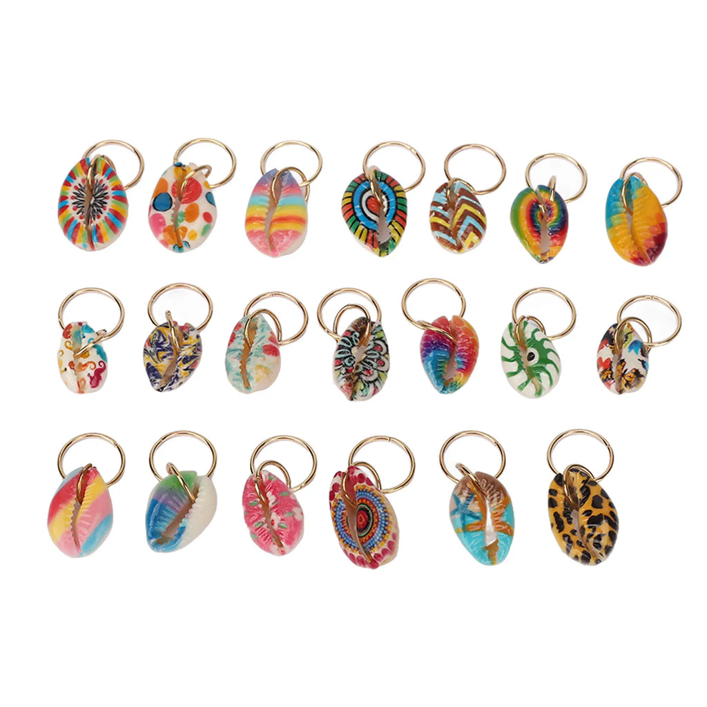 Shell Dreadlocks DIY Cute Exqusite Hair Braiding Pendant Clips Hair Accessories Decoration Shell Dreadlocks Pendant Qme as pic