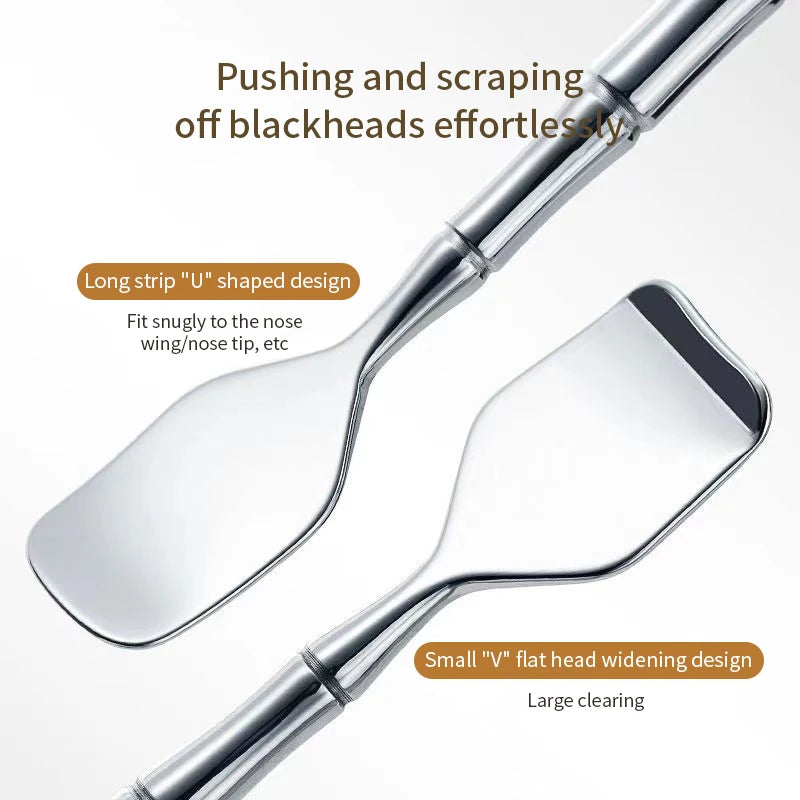 Stainless Steel Blackhead Scraper Beauty Tool Facial Pore Cleaning Qme