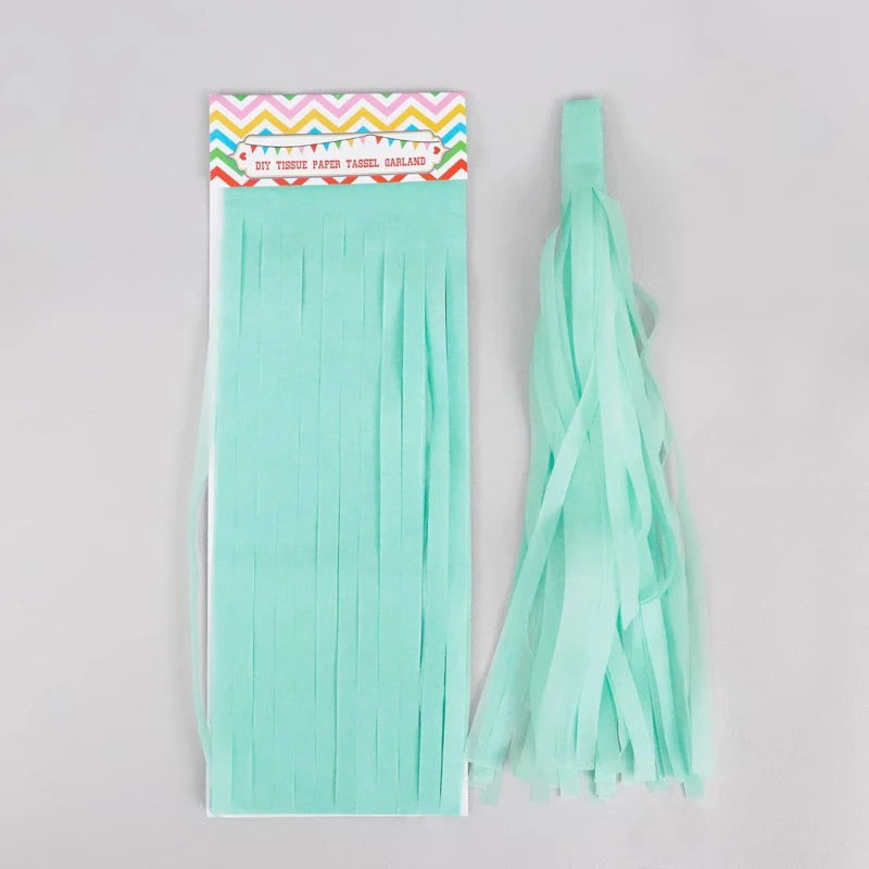 Valentine's Day Gradient 2-Meter Color Tassel Party Decoration Qme Navy Blue