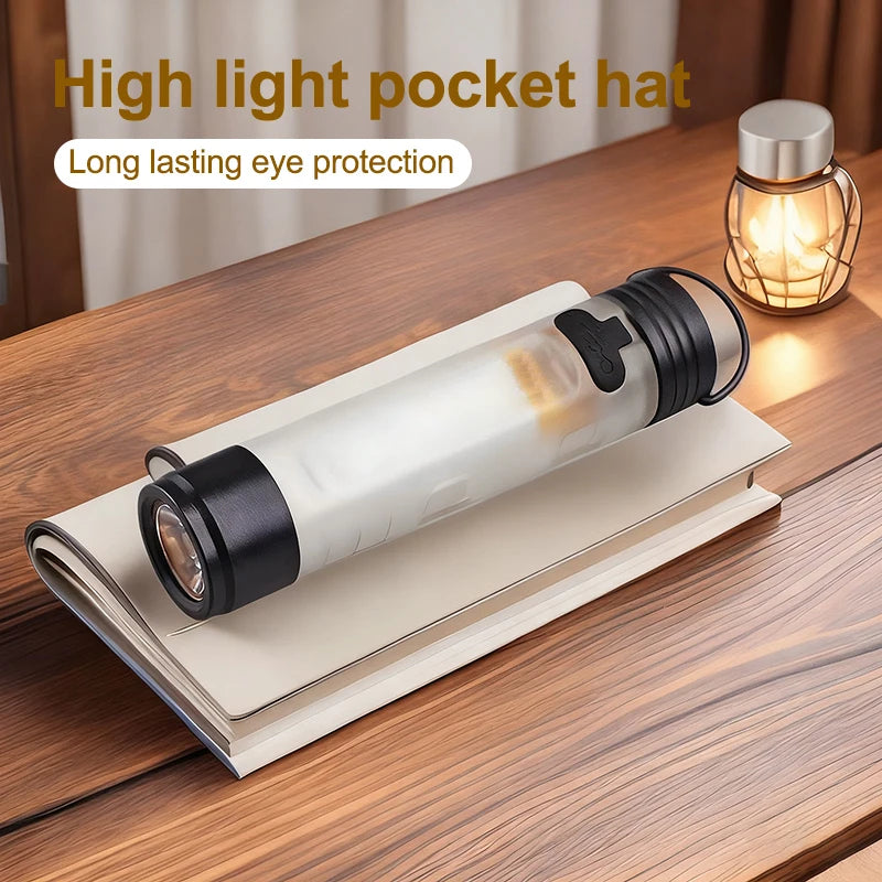Clip-on Rechargeable Lamp Ideal Night Time Outdoor Sports Activities Qme Plastic Orange