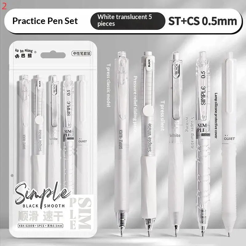Gel Ink Pens Fast Dry Smoothly Write Journals Notes Business Papers Qme 2 White