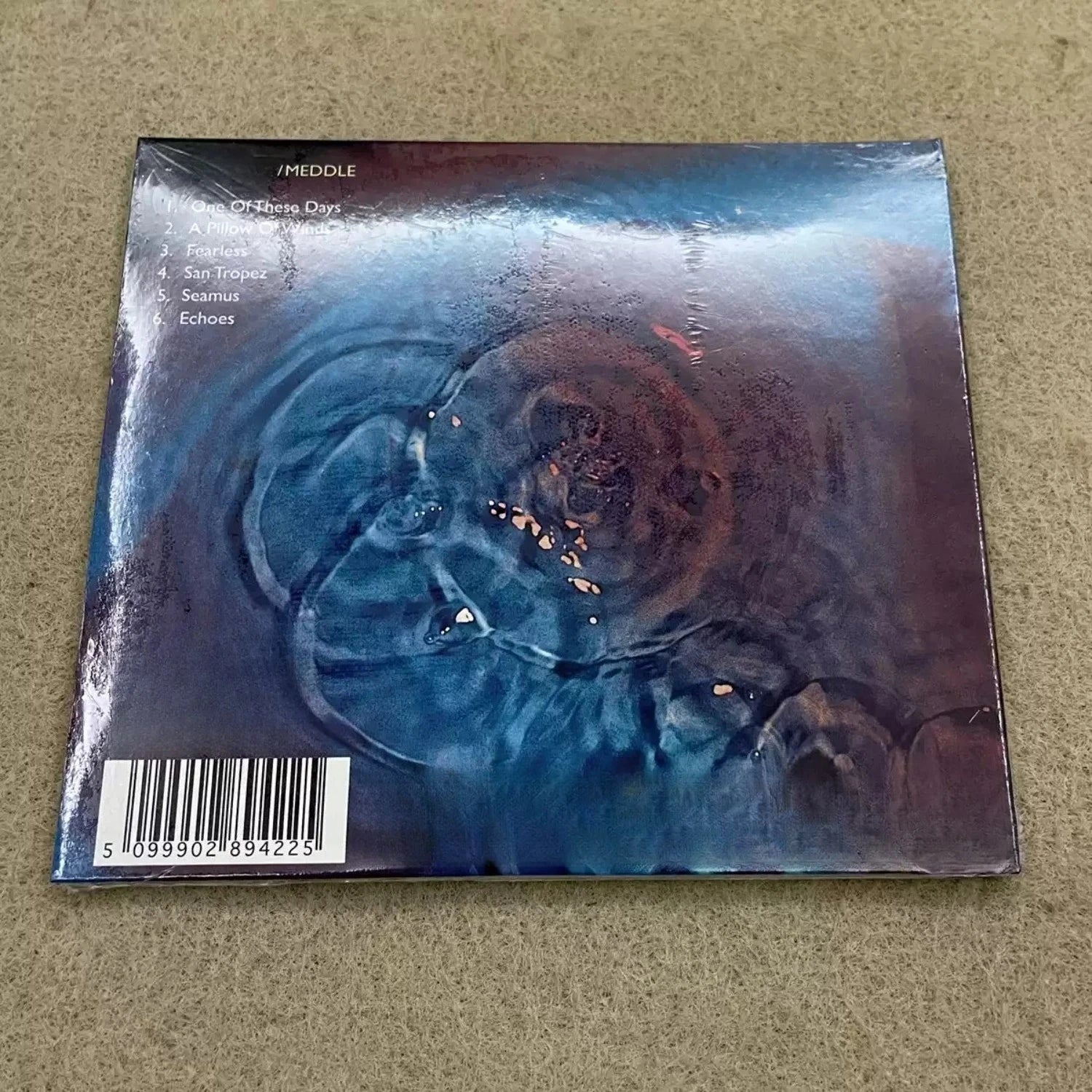Psychedelic Rock Remastered CD, Album "Meddle", Atmospheric Experimental Arrangement, High-Resolution Remastered Version Qme