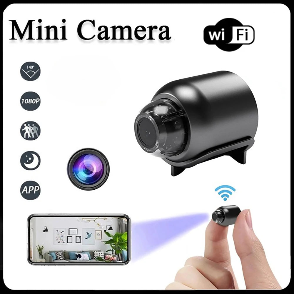 2.4G WiFi Camera Small Remote Monitoring Wireless Survival Camera Home Security Small Night Vision Network Camera Qme
