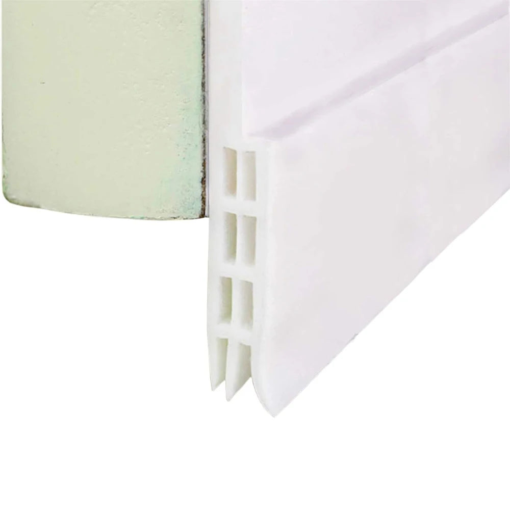 1-4pcs Door Dust Stopper Seal Strip 1m TPE Self-adhesive Door Under Gap Weather Strip Acoustic Foam 5 Colors Anti Draft Tape Qme White 1pc
