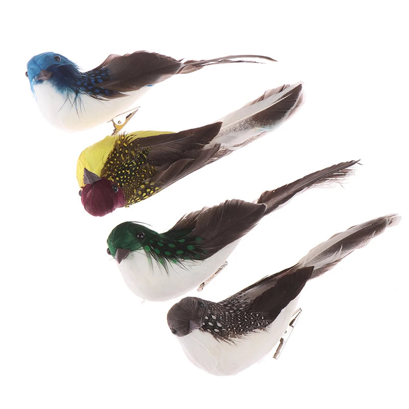 1Pcs 3D Fake Craft Birds Artificial Foam Feathers Birds Home Garden Wedding Birthday Party Home Decor Fake Sparrow Qme