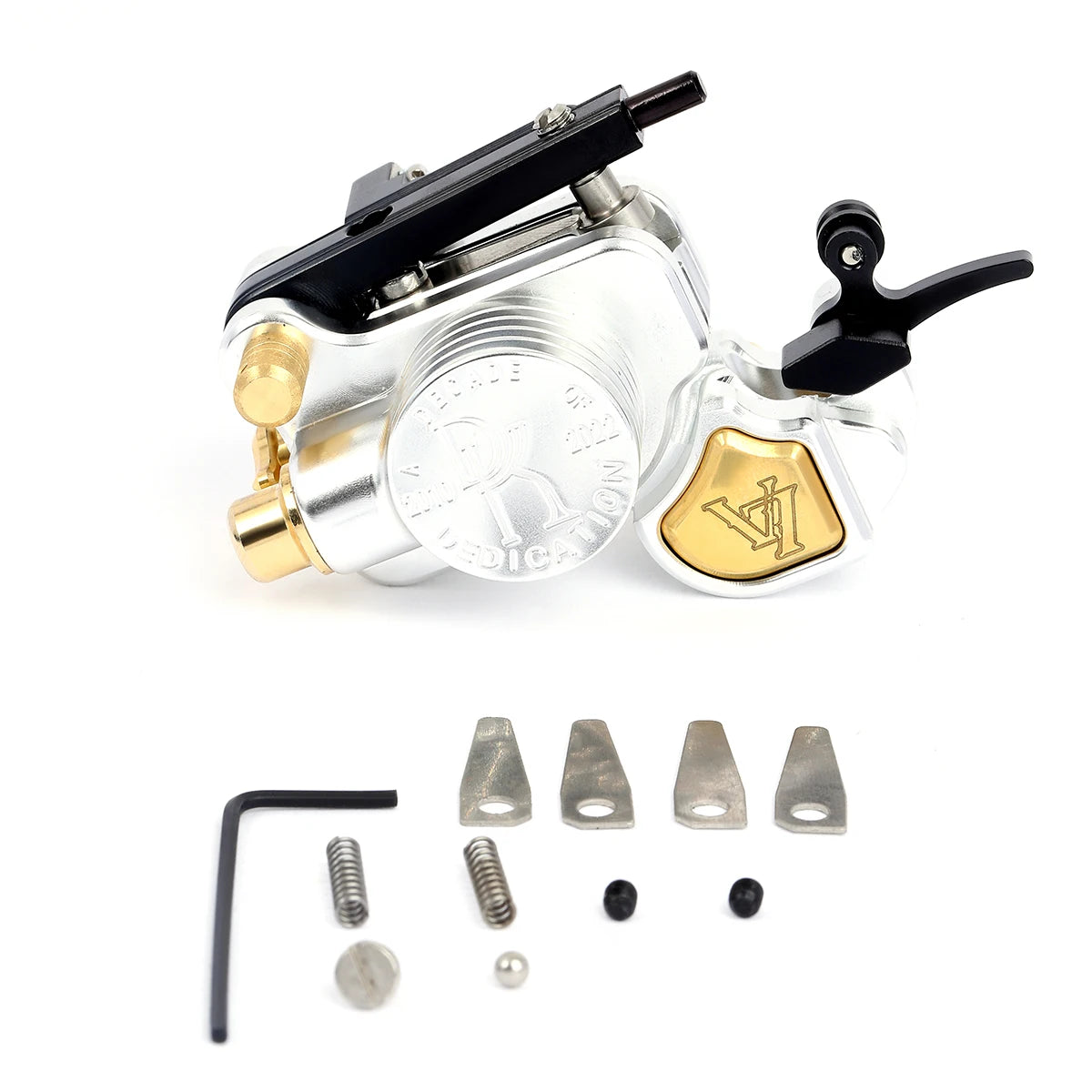 Brand New darklab V7R Shrapnel Motor Rotary Tattoo Machine Gun Withe Adjustable Stroke Supply Qme Sliver