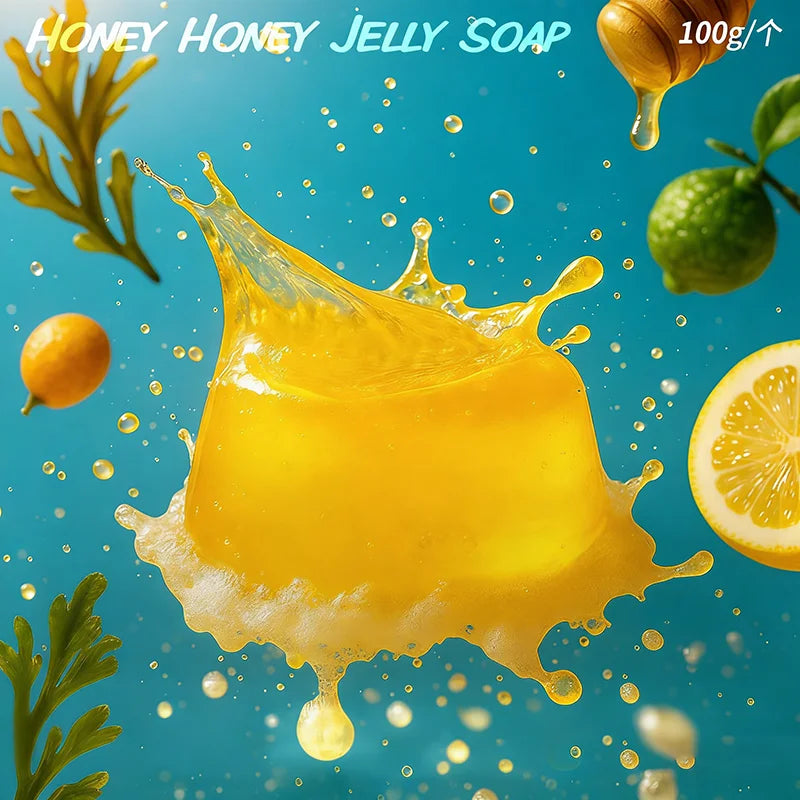 Mild Nourishing Handmade Jelly Soap Floral Fruity Scented Shower Gel Qme Sugar syrup 100g