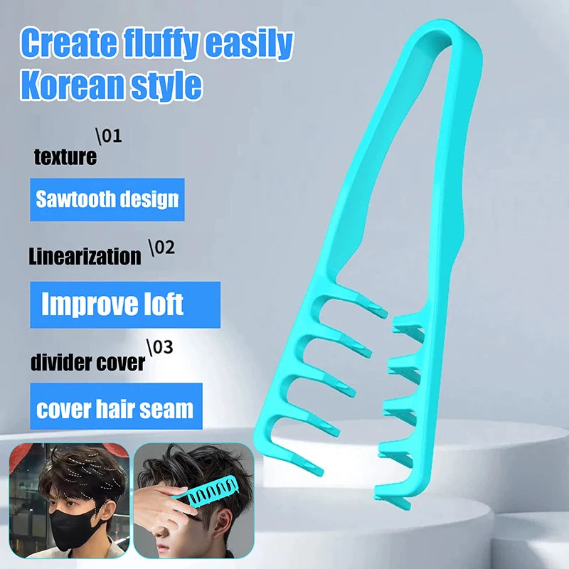 Volumizing Wide-tooth Hair Styling Comb Curling Tools Fluffy Texture Qme