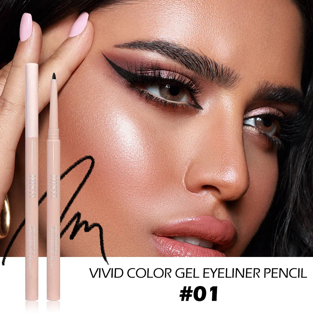 Eyeliner Shadow Stick Twist-up Sharpener Long-wear Waterproof Qme Black