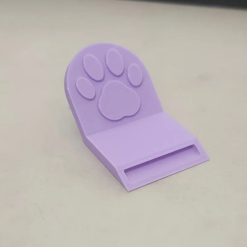 Cute Cat Paw Pet Food Can Opener Easy Ring Pull Opener Tool for Cat Dog Canned Food Protect Nails Ergonomic Kitchen Accessories Qme Purple-1 piece