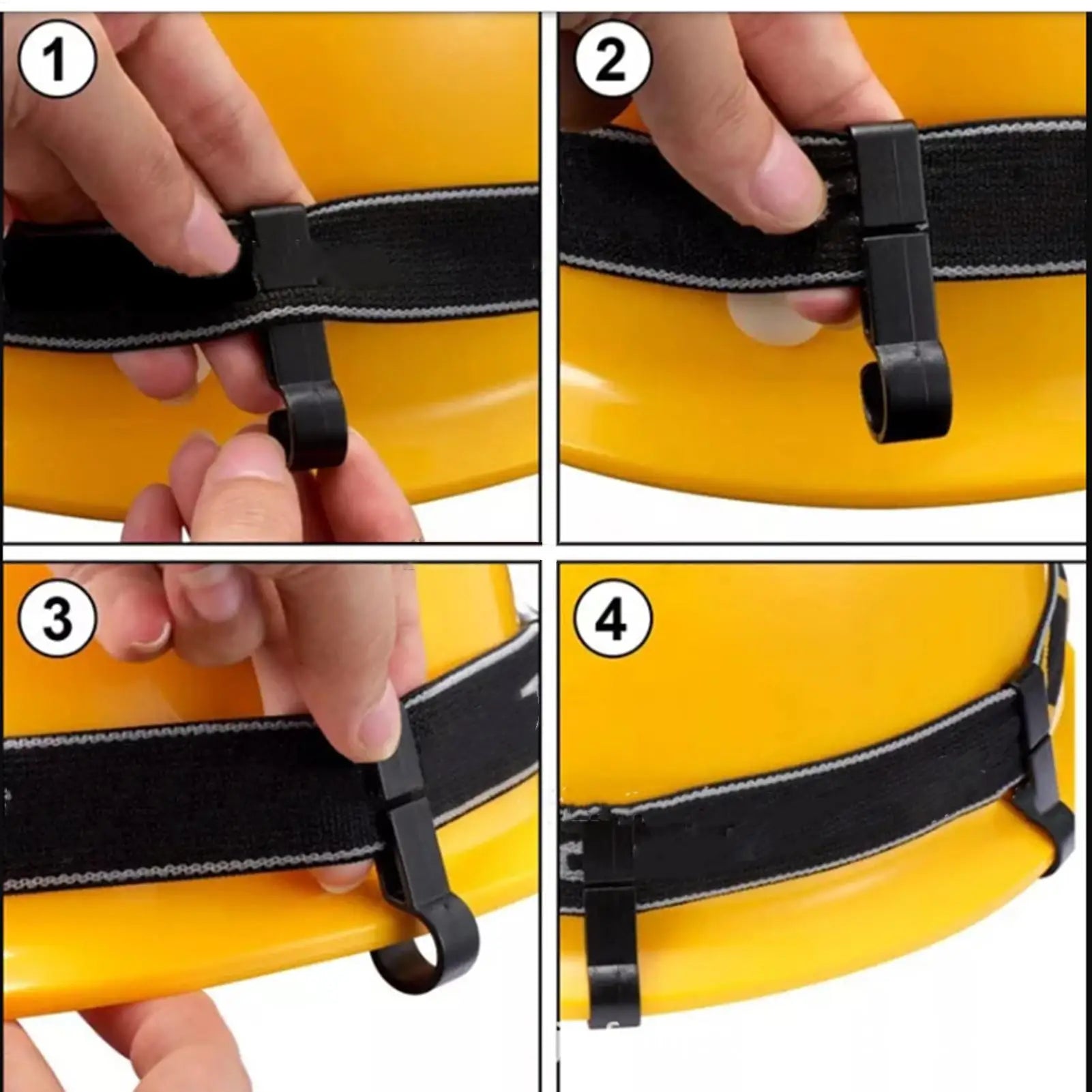 hot Hard Hat Clips 10-Pieces Helmet Headlight Secure Hooks Hard Hat Gear Attachment For Hard Hat Use In Construction Fishing Qme