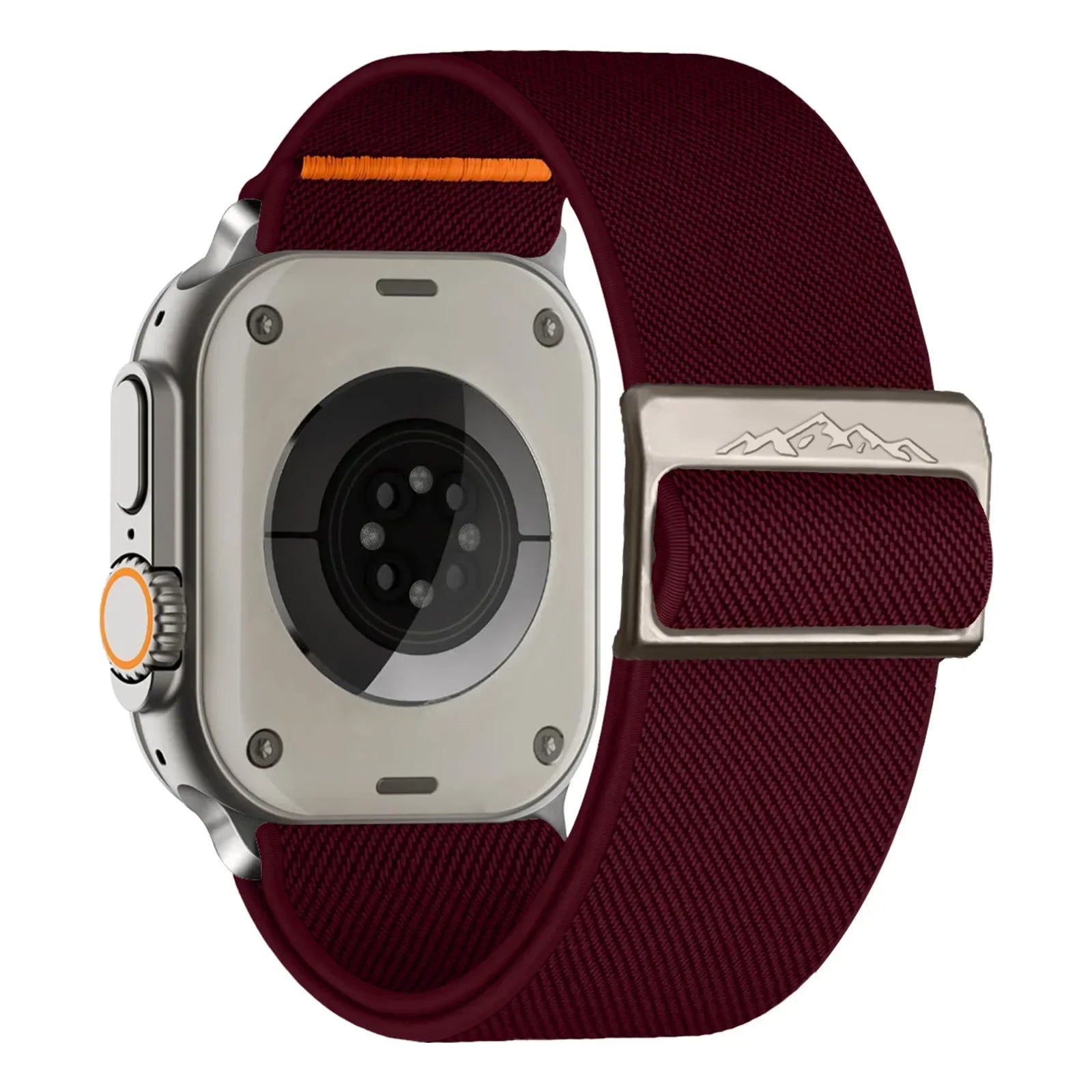 Nylon Strap for Apple Watch Band IWatch Series 9 8 7 SE Ultra 2 Bracelet 44mm 45mm 49mm 40mm 41mm Correa Watchband Accessories Qme burgundy 42mm 44mm 45mm 49mm