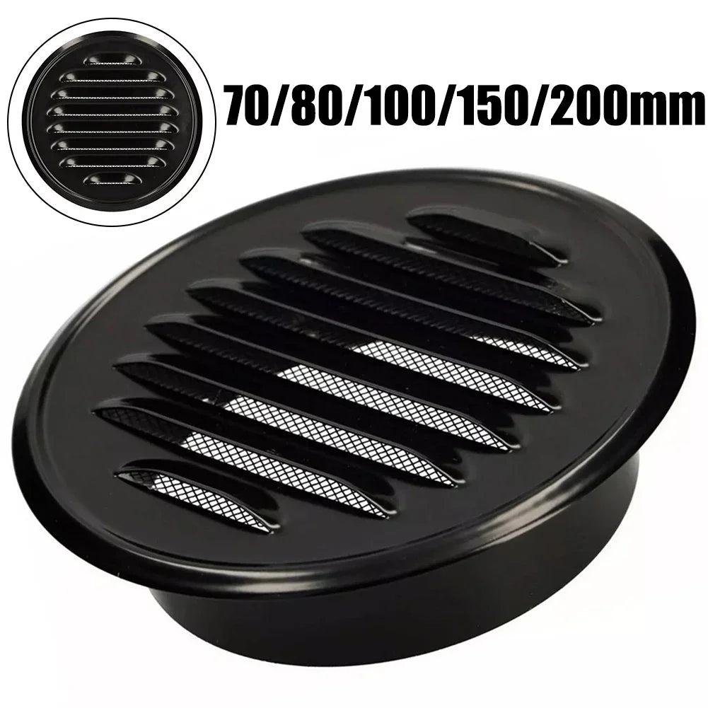70- Round Stainless Steel Vent Duct Exhaust Grille Exterior Wall Qme