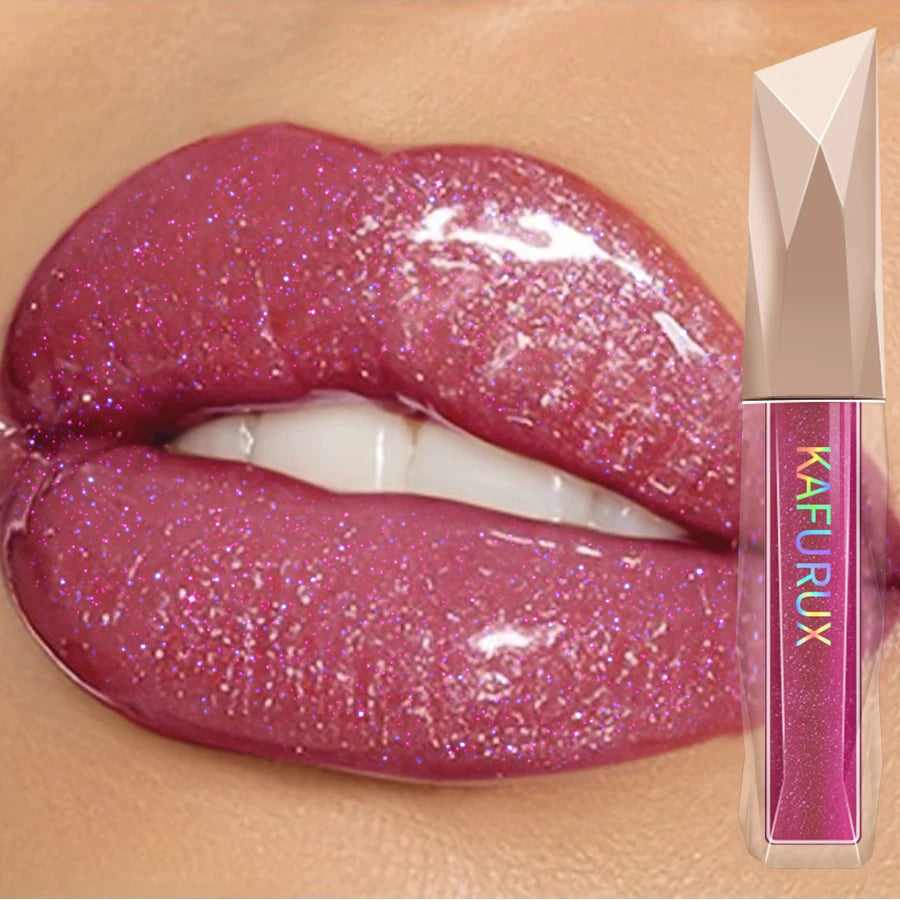 Shimmer Lip Gloss Fuller Effect Moisturizing Care Essence Long Qme
