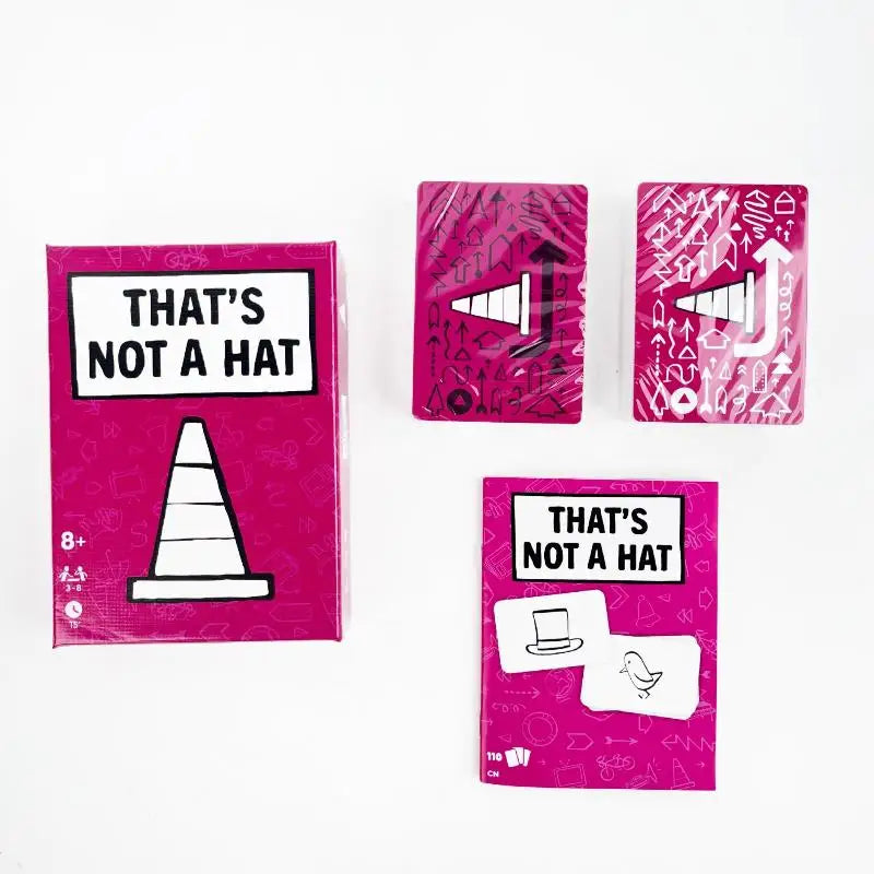 English Tabletop Game 3-8 Players That's Not Hat Happy Party Board Qme