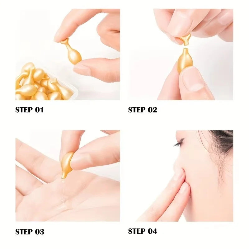 New 20pcs Hyaluronic Acid Capsules Serum Face Fine Line Repair Spot Whiten Reduce Wrinkle Ageless Firm Skin Care Cosmetics ﻿ Qme