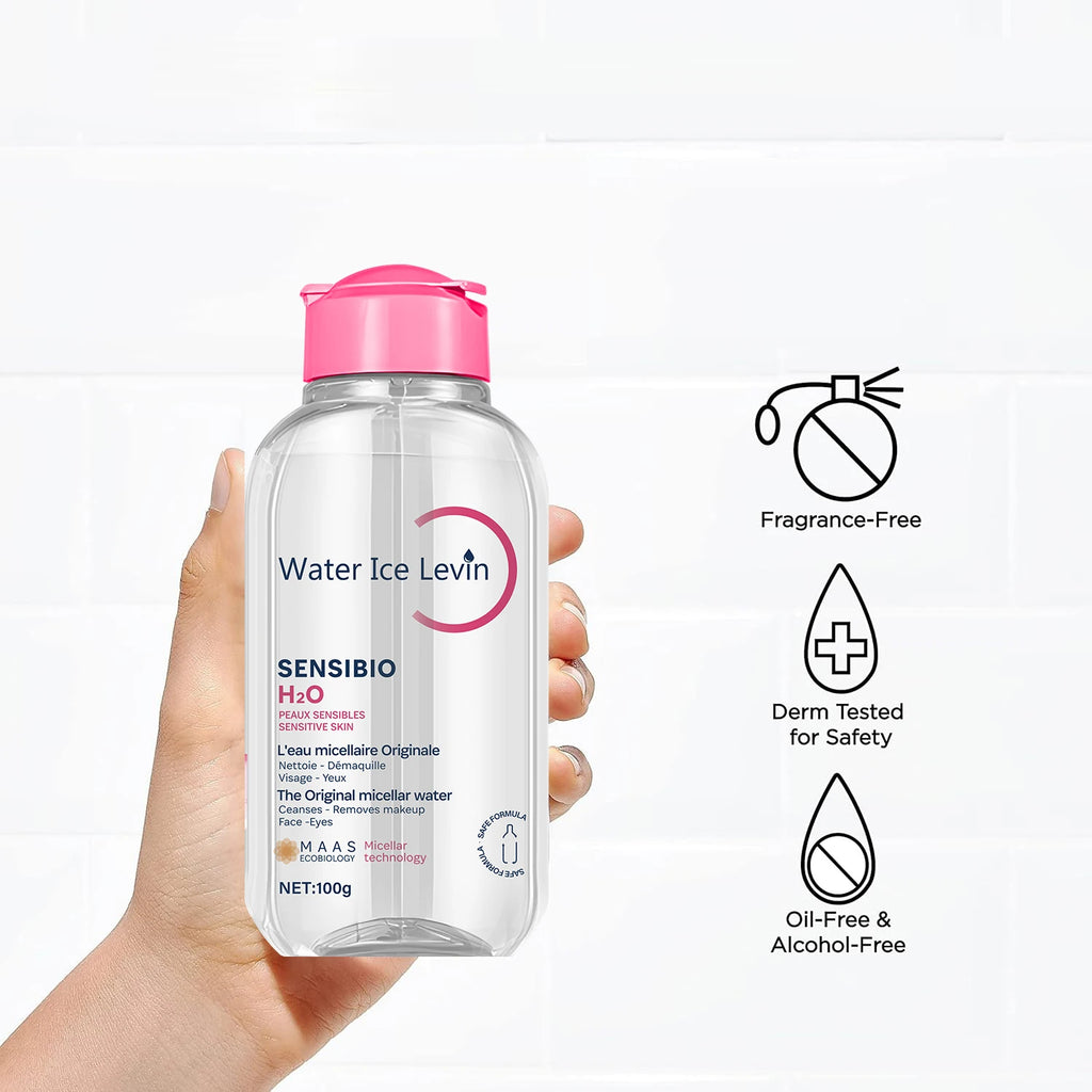 Sensibio H2O The Original Micellar Water for Sensitive Skin，Gently Cleanses, Removes Makeup，Hydrates，with Lactic Acid, Collagen Qme