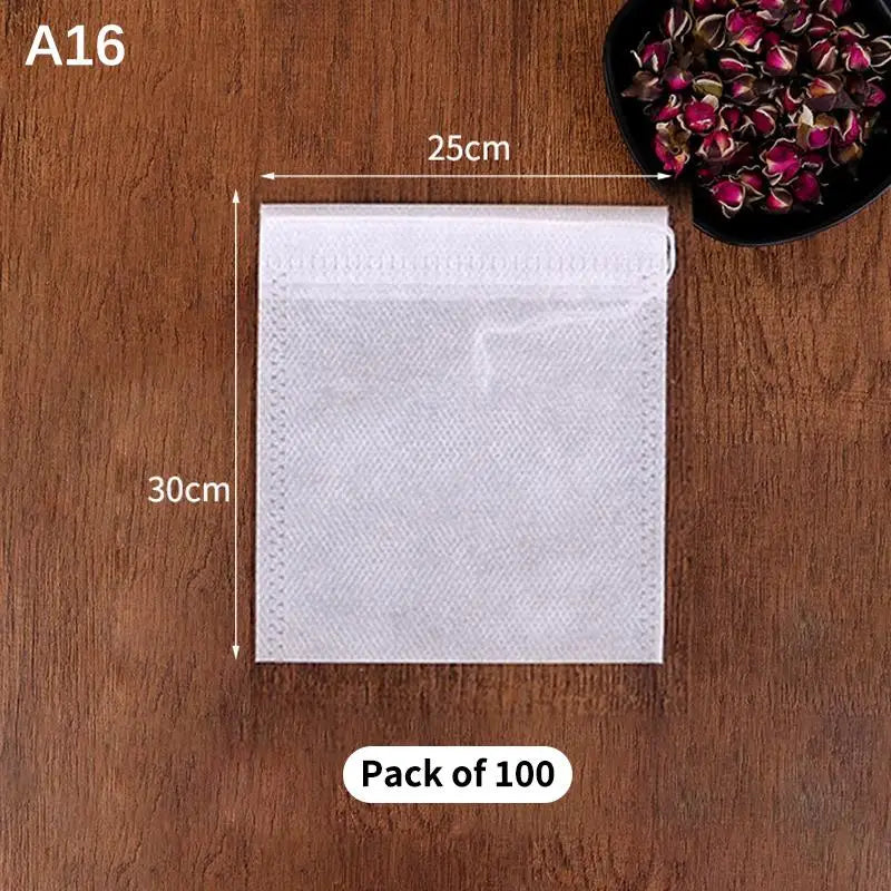 Tea Infuser Spice Loose Coffee Seal Filter Mesh Bag Disposable Pouch Qme A16