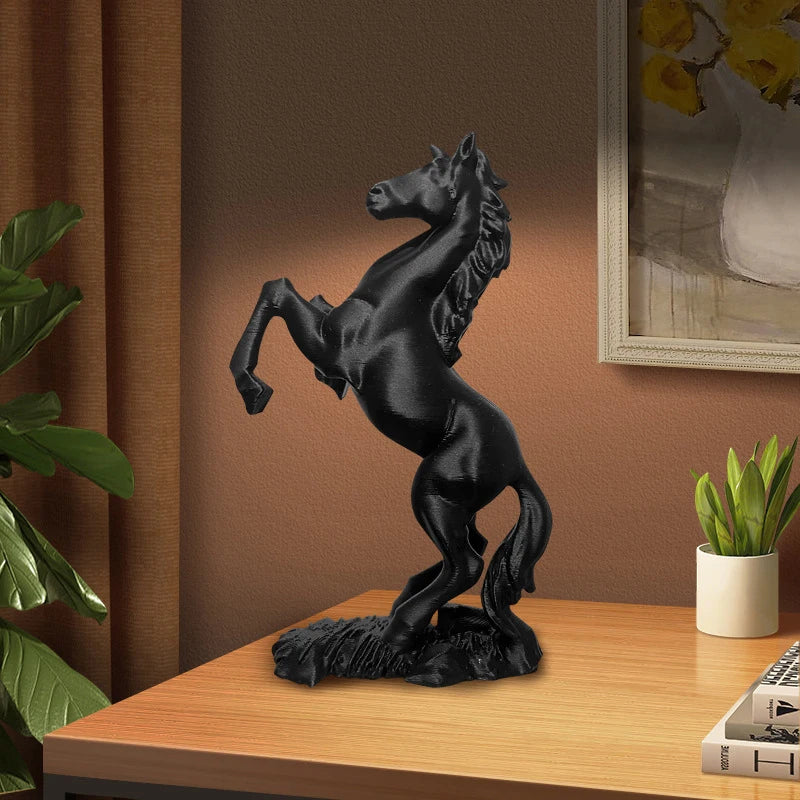 3D Printed Horse Statue Pegasus Sculpture Modern Animal Art Decor Qme