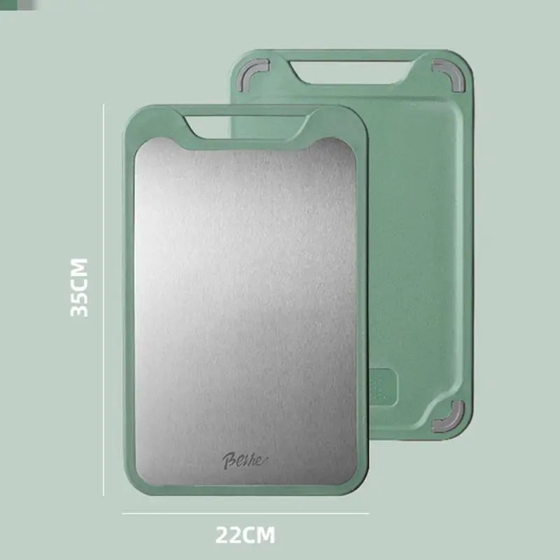 Double-sided Multifunctional Cutting Board Vegetables Meat Chopping Qme Green S