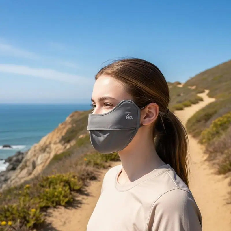 Summer Face Mask Cover Sunscreen Veil Eye Protection Gini Golf Thin Qme