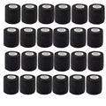 24pcs Bandage Tape Self Adhesive Elastic Bandage Wrap Elastoplast for Knee Support Pads Finger Ankle Palm Shoulder tattoo Qme black 24pcs 5cmx4.5m