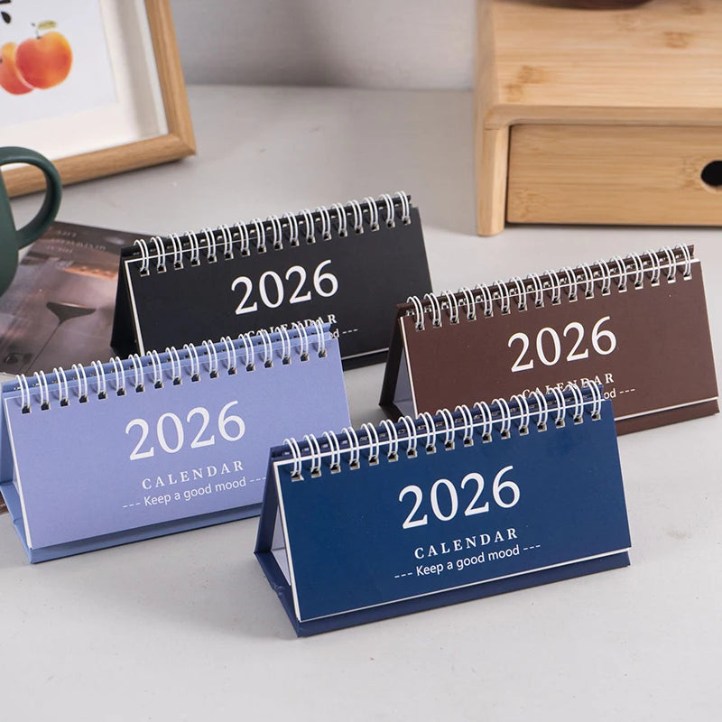 2026 Mini Desk Calendar Desktop Notepad Ornament Cute Simple Calendar,Christmas New Year Gift, Daily Planner Table Calendar Qme