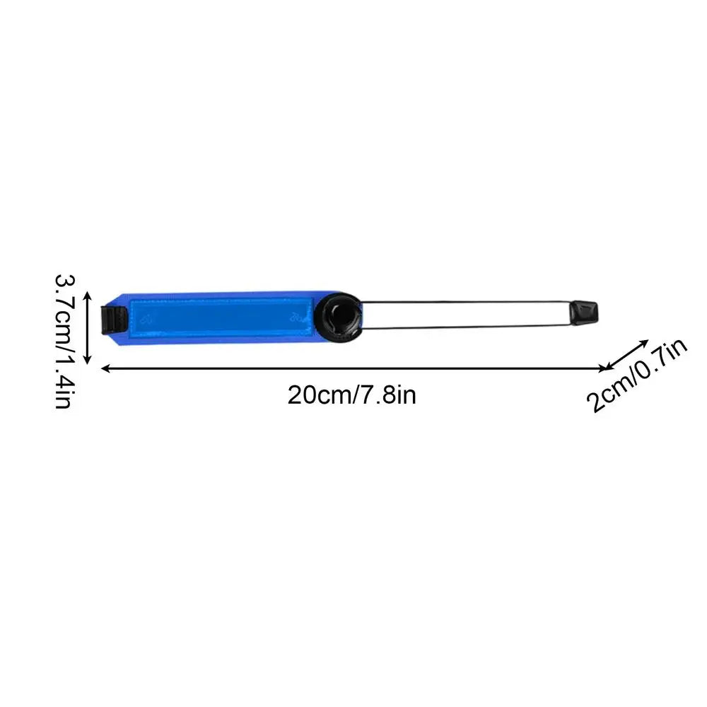 1PC Bike Pants Leg Strap Reflective Bicycle Trousers Band Bike Trousers Strap For Cyclists Bikers Hikers Women Men Daily Commute Qme Blue