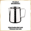 Stainless Steel Milk Frother Jug Coffee Frothing Latte Pitcher Qme Pitcher 550ml