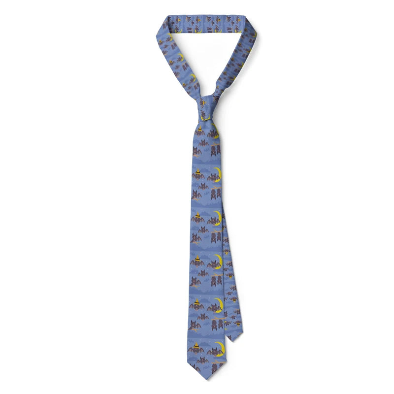 Bat Design 3D Printed Tie Men's Personalized Business Polyester Qme style3 CN