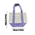 Canvas Tote Bag Large Canvas Tote Bag Reusable Grocery Carrier Fashionable Shopping Pouch for Camping Picnic Students Beach Qme Purple